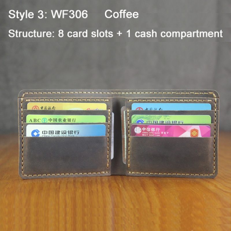 Luxury Handmade 100% Genuine Leather Men Wallet Purse Short Money Clip with Coin Pocket Male Money Bag Multi-Card Wallet Vintage - Image 14