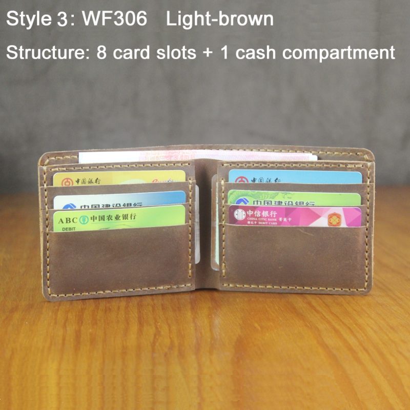 Luxury Handmade 100% Genuine Leather Men Wallet Purse Short Money Clip with Coin Pocket Male Money Bag Multi-Card Wallet Vintage - Image 15