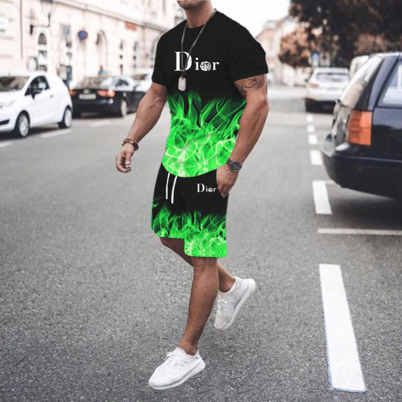 2024 Men's Summer Sports Set Short sleeved T-shirt+Shorts Set 2-piece Sports Jogging Set Men's Casual Set S-6XL Large Size - Image 10