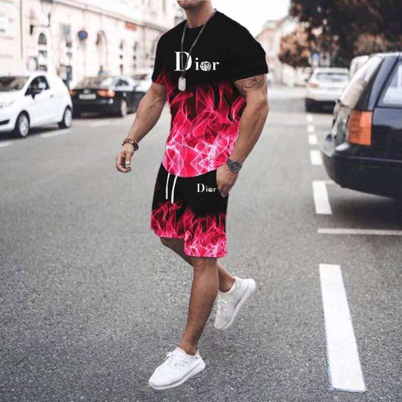 2024 Men's Summer Sports Set Short sleeved T-shirt+Shorts Set 2-piece Sports Jogging Set Men's Casual Set S-6XL Large Size - Image 13