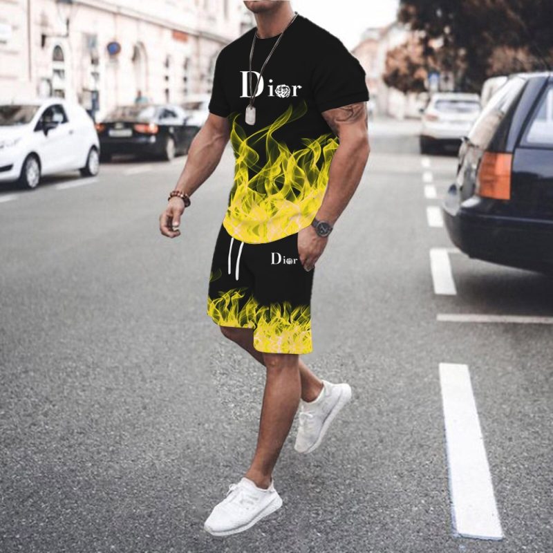 2024 Men's Summer Sports Set Short sleeved T-shirt+Shorts Set 2-piece Sports Jogging Set Men's Casual Set S-6XL Large Size - Image 14