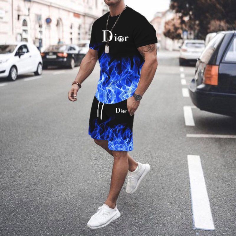 2024 Men's Summer Sports Set Short sleeved T-shirt+Shorts Set 2-piece Sports Jogging Set Men's Casual Set S-6XL Large Size - Image 15