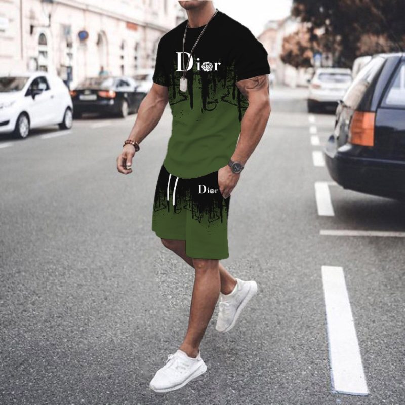 2024 Men's Summer Sports Set Short sleeved T-shirt+Shorts Set 2-piece Sports Jogging Set Men's Casual Set S-6XL Large Size - Image 16