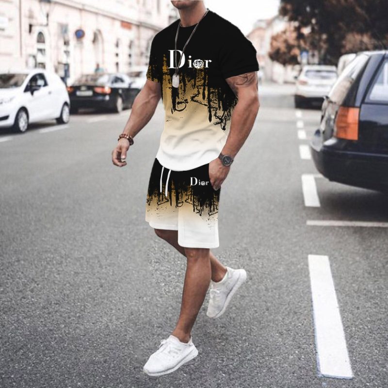 2024 Men's Summer Sports Set Short sleeved T-shirt+Shorts Set 2-piece Sports Jogging Set Men's Casual Set S-6XL Large Size - Image 18