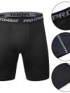 Sports Men Leggings Male Fitness Pants Elastic Compression Tights Gym Running Training Shorts Quick Drying Bottoming Shorts