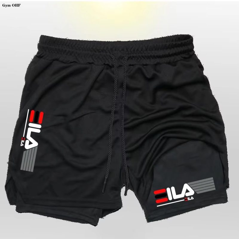 Running Shorts Men Gym Sports Shorts 2 In 1 Quick Dry Outdoors Workout Training Fitness Jogging Short Pants Summer Men Shorts - Image 3