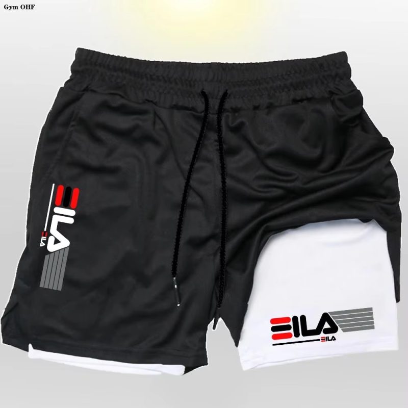 Running Shorts Men Gym Sports Shorts 2 In 1 Quick Dry Outdoors Workout Training Fitness Jogging Short Pants Summer Men Shorts - Image 4