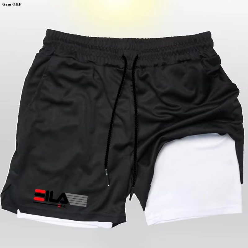 Running Shorts Men Gym Sports Shorts 2 In 1 Quick Dry Outdoors Workout Training Fitness Jogging Short Pants Summer Men Shorts - Image 9