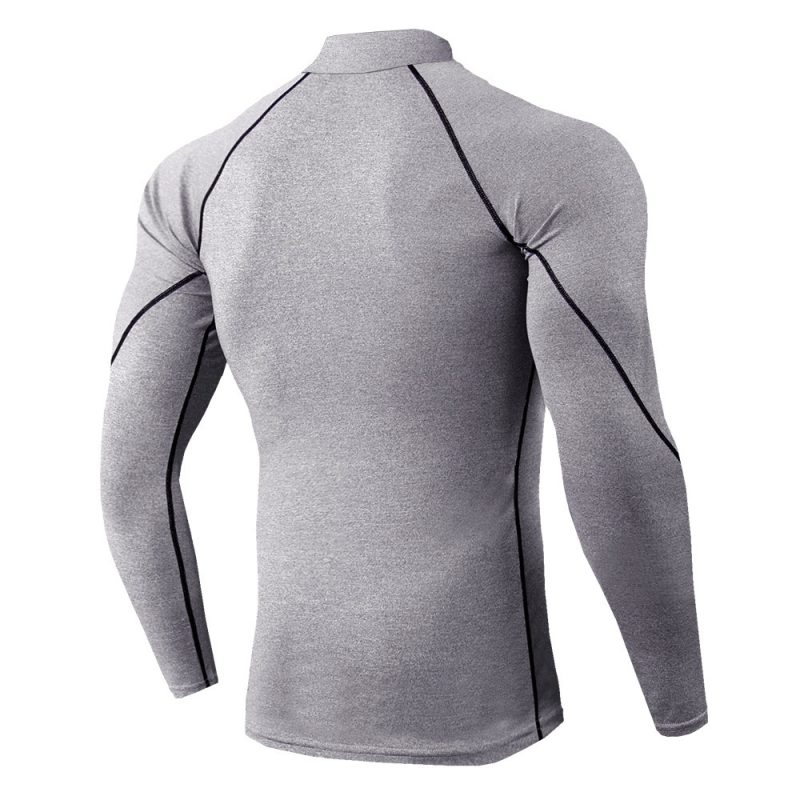 Men Running T shirt Quick Dry Bodybuilding Sport Shirt Long Sleeve Compression Top Fitness Tight Rashgard Gym T-Shirt Men - Image 6