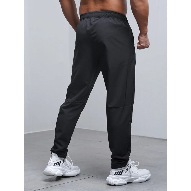Breathable Loose Running Pants Men Autumn Winter Sport Training Gym Sportswear Elastic Waterproof Outdoor Zip Pocket Sweatpant - Image 4