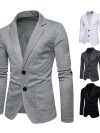 Wholesale Men's Casual Western-style Blazers Autumn New Solid Color Simple Lapel Two-piece Button Single Western Jacket