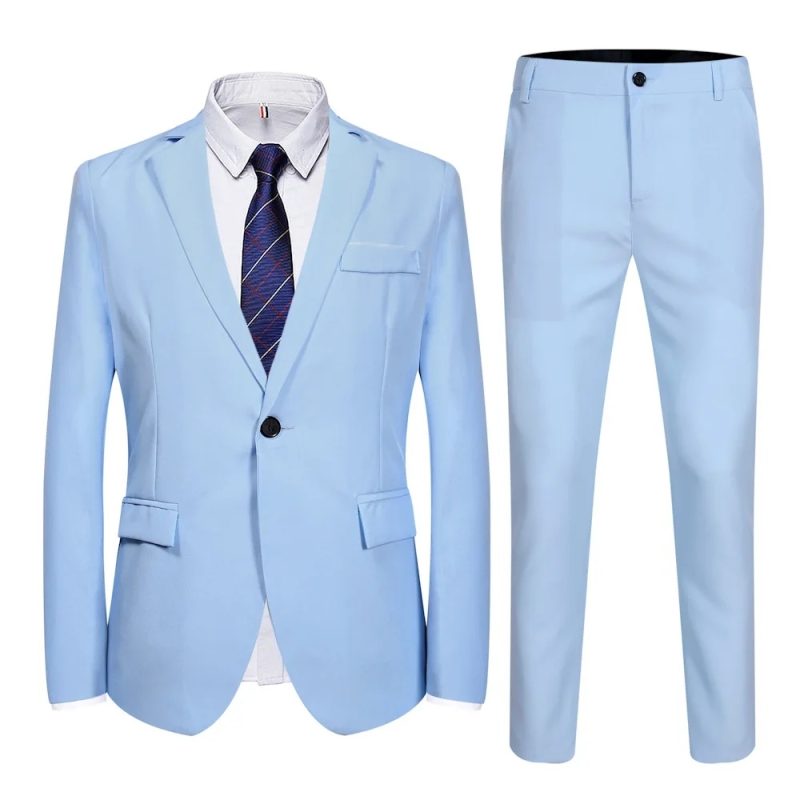 Fashionable Spring Autumn Western-style Suit For Men Casual Wedding Groom Youth Popular Leisure New Husband Best Man 2-piece Set - Image 6