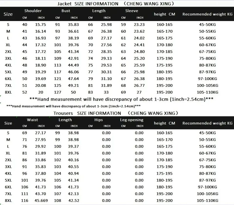 S-8XL New (Blazer+ Pants) Men's Fashion Business Gentleman Trend Slim-fit Casual Wedding Travel Plus-size Solid Color Suit - Image 6