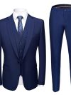 High Quality (Blazer+ Waistcoat + Trousers) Men Simple Business Elegant Fashion Job Interview Gentleman Suit Slim 3-piece Suit