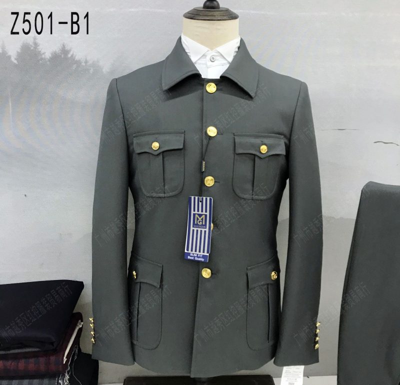 2 Pcs Suit Set Blazers Jacket Pants / 2023 Fashion Men's Casual Boutique Single Breasted Stand Collar Tunic Suits Coat Trousers - Image 6