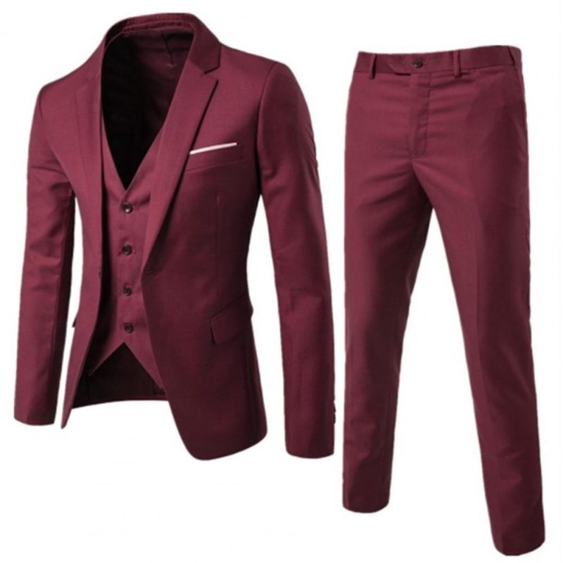Business Suits Men Blazers 3 Pieces Set Luxury Slim Fit Turn down Collar Vest Pants Jackets Men Suit Groom Wedding Suit - Image 8