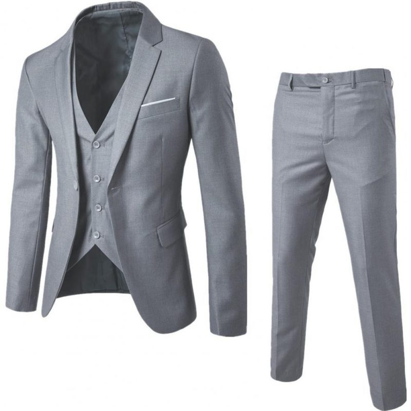 Business Suits Men Blazers 3 Pieces Set Luxury Slim Fit Turn down Collar Vest Pants Jackets Men Suit Groom Wedding Suit - Image 9