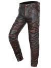 Brown Vintage Real Leather Pants Men's Cowhide Motorcycle Riding Windproof Trousers Plus Size 5XL Genuine Thick Biker's Pants