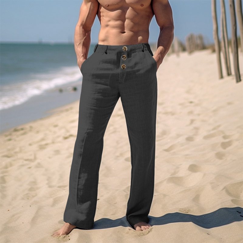 Men's Spring And Summer Hip Hop Breathable Loose Casual Sandbeach Sports Pants - Image 3