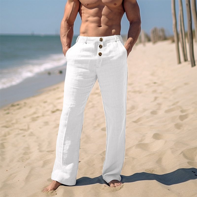 Men's Spring And Summer Hip Hop Breathable Loose Casual Sandbeach Sports Pants - Image 4