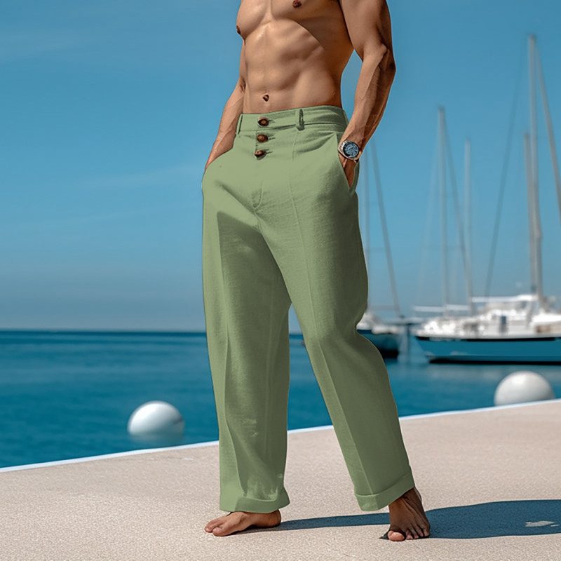 Men's Spring And Summer Hip Hop Breathable Loose Casual Sandbeach Sports Pants - Image 5