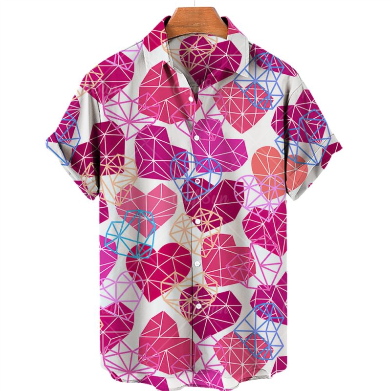 2024 3d Graffiti Oil Painting Printed Shirt Men Fashion Streetwear Hawaiian Beach Casual Lapel Plus Size 2024 - Image 7