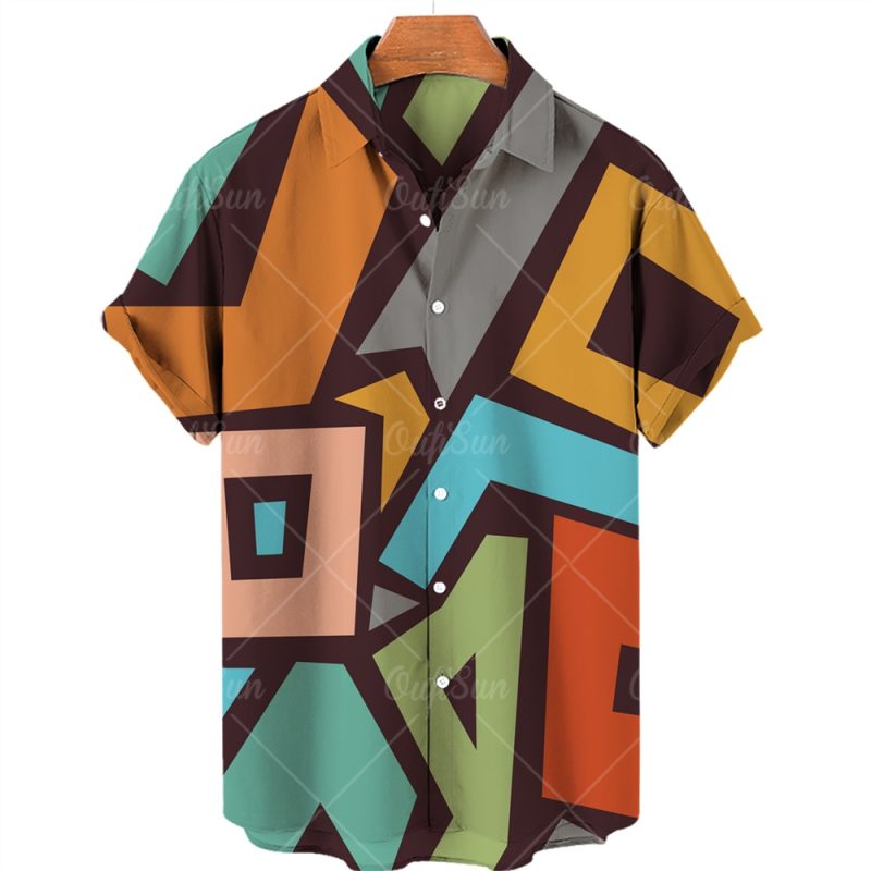 2024 3d Graffiti Oil Painting Printed Shirt Men Fashion Streetwear Hawaiian Beach Casual Lapel Plus Size 2024 - Image 12
