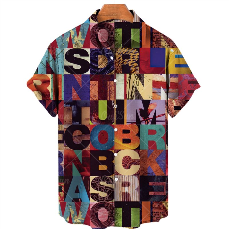 2024 3d Graffiti Oil Painting Printed Shirt Men Fashion Streetwear Hawaiian Beach Casual Lapel Plus Size 2024 - Image 14