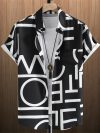 3D Printed Geometry Men's Shirts Color Block Graphics Fashion Button Short Sleeve Lapel Hawaiian Blouse shirts for men Summer