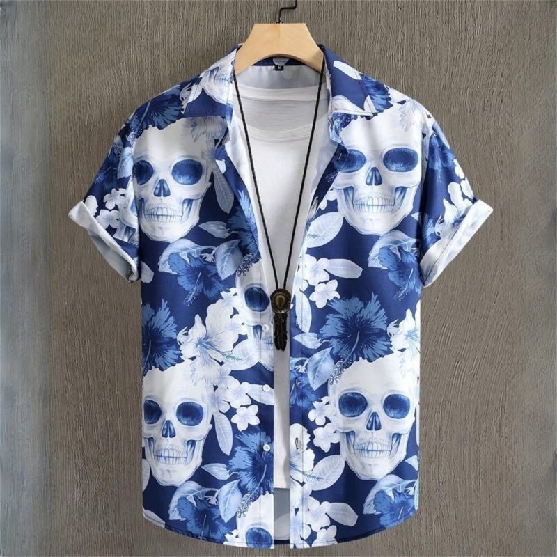 3D Printed Geometry Men's Shirts Color Block Graphics Fashion Button Short Sleeve Lapel Hawaiian Blouse shirts for men Summer - Image 10