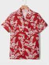 Summer men's new tropical 3D printing lapel short-sleeved shirt Hawaiian casual daily wearing large size XS-5XL