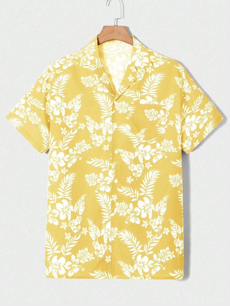 Summer men's new tropical 3D printing lapel short-sleeved shirt Hawaiian casual daily wearing large size XS-5XL - Image 8