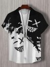 3d Patchwork Print Short Sleeve Shirt Simple Fashion Men's Shirt Daily Casual Man Clothes Oversized Hawaiian Shirts For Men 2024
