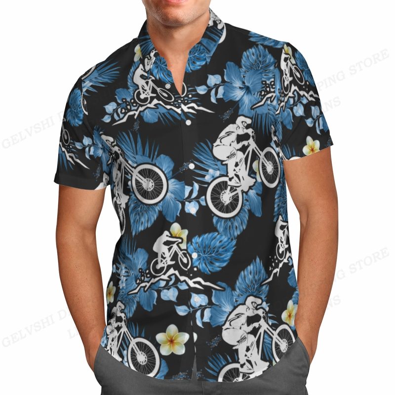 Summer Hawaiian Shirts Fish Printed Shirt Men Women Fashion Short Sleeve Blouse Men's Vocation Lapel Beach Camisas Sea - Image 2