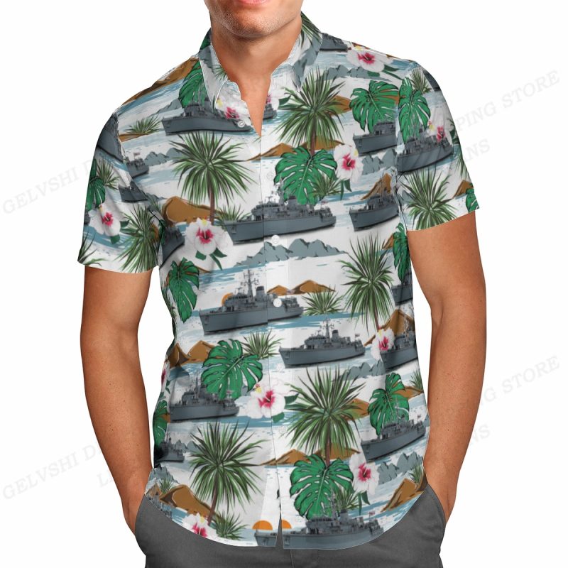 Summer Hawaiian Shirts Fish Printed Shirt Men Women Fashion Short Sleeve Blouse Men's Vocation Lapel Beach Camisas Sea - Image 4