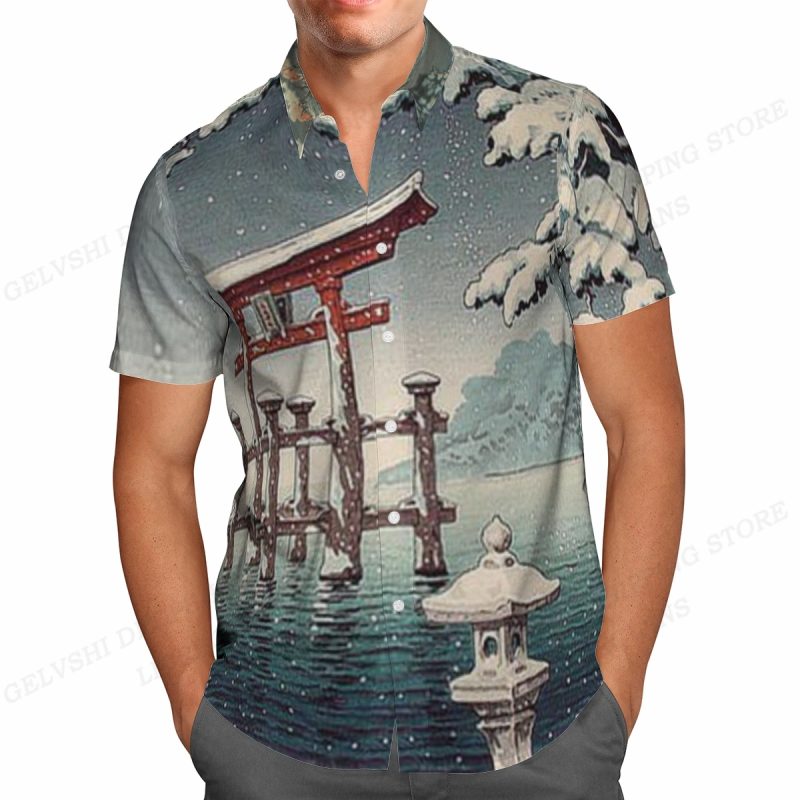 Summer Hawaiian Shirts Fish Printed Shirt Men Women Fashion Short Sleeve Blouse Men's Vocation Lapel Beach Camisas Sea - Image 9