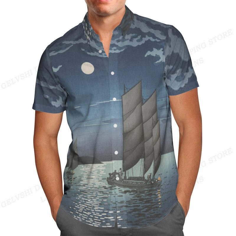 Summer Hawaiian Shirts Fish Printed Shirt Men Women Fashion Short Sleeve Blouse Men's Vocation Lapel Beach Camisas Sea - Image 10