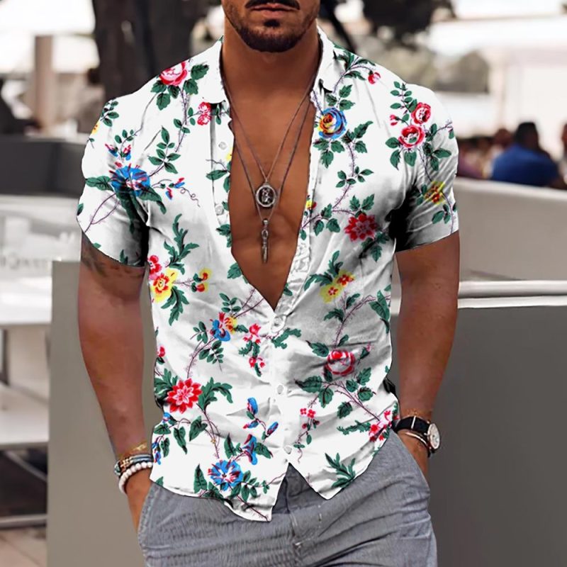 2024 Coconut Tree Shirts For Men 3d Printed Men's Hawaiian Shirt Beach 5xl Short Sleeve Fashion Tops Tee Shirt Man Blouse Camisa - Image 10