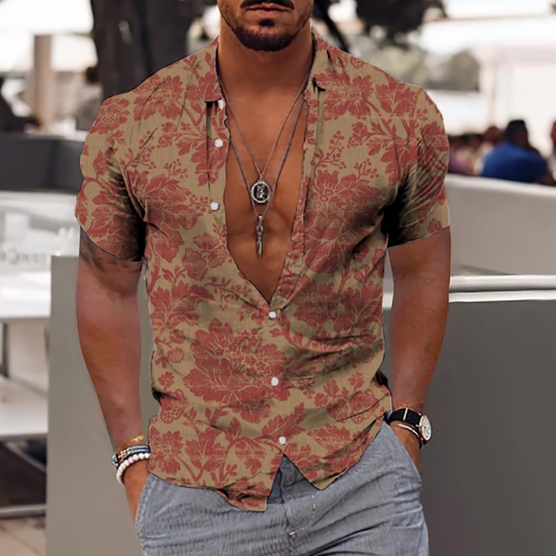 2024 Coconut Tree Shirts For Men 3d Printed Men's Hawaiian Shirt Beach 5xl Short Sleeve Fashion Tops Tee Shirt Man Blouse Camisa - Image 15