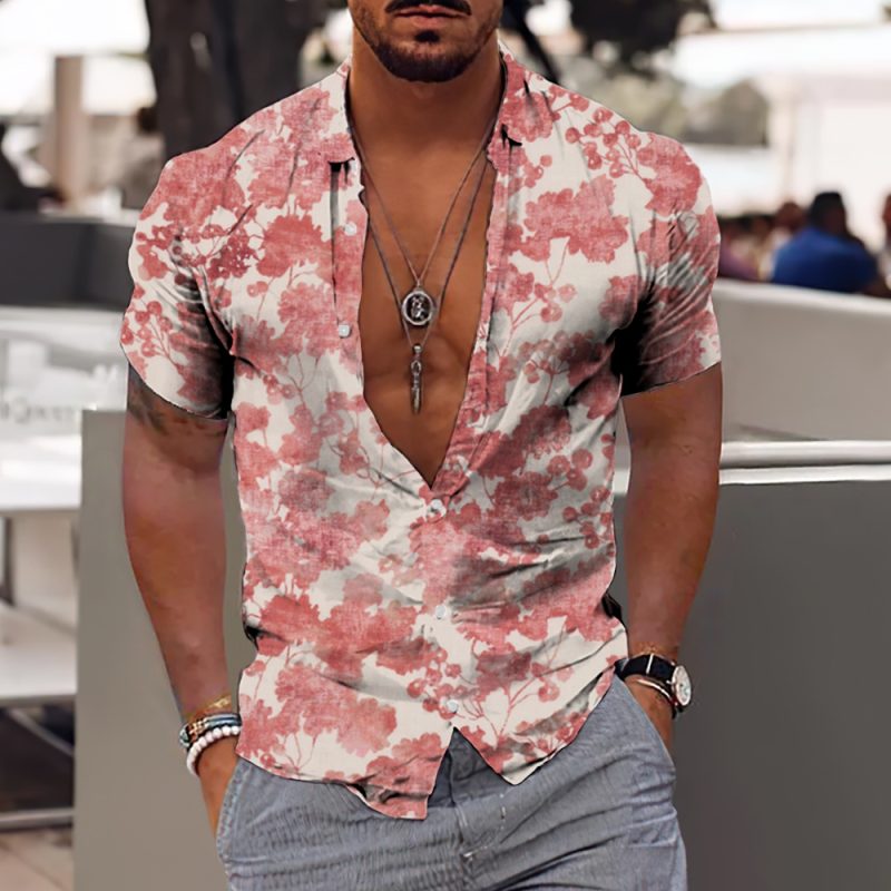 2024 Coconut Tree Shirts For Men 3d Printed Men's Hawaiian Shirt Beach 5xl Short Sleeve Fashion Tops Tee Shirt Man Blouse Camisa - Image 16