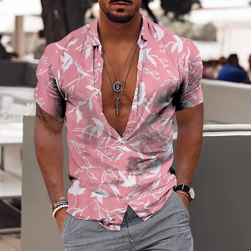 2024 Coconut Tree Shirts For Men 3d Printed Men's Hawaiian Shirt Beach 5xl Short Sleeve Fashion Tops Tee Shirt Man Blouse Camisa - Image 19