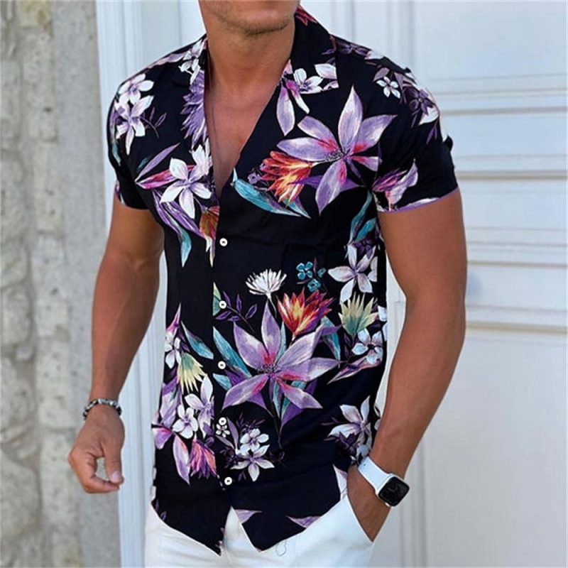 2024 Coconut Tree Shirts For Men 3d Printed Men's Hawaiian Shirt Beach 5xl Short Sleeve Fashion Tops Tee Shirt Man Blouse Camisa - Image 21