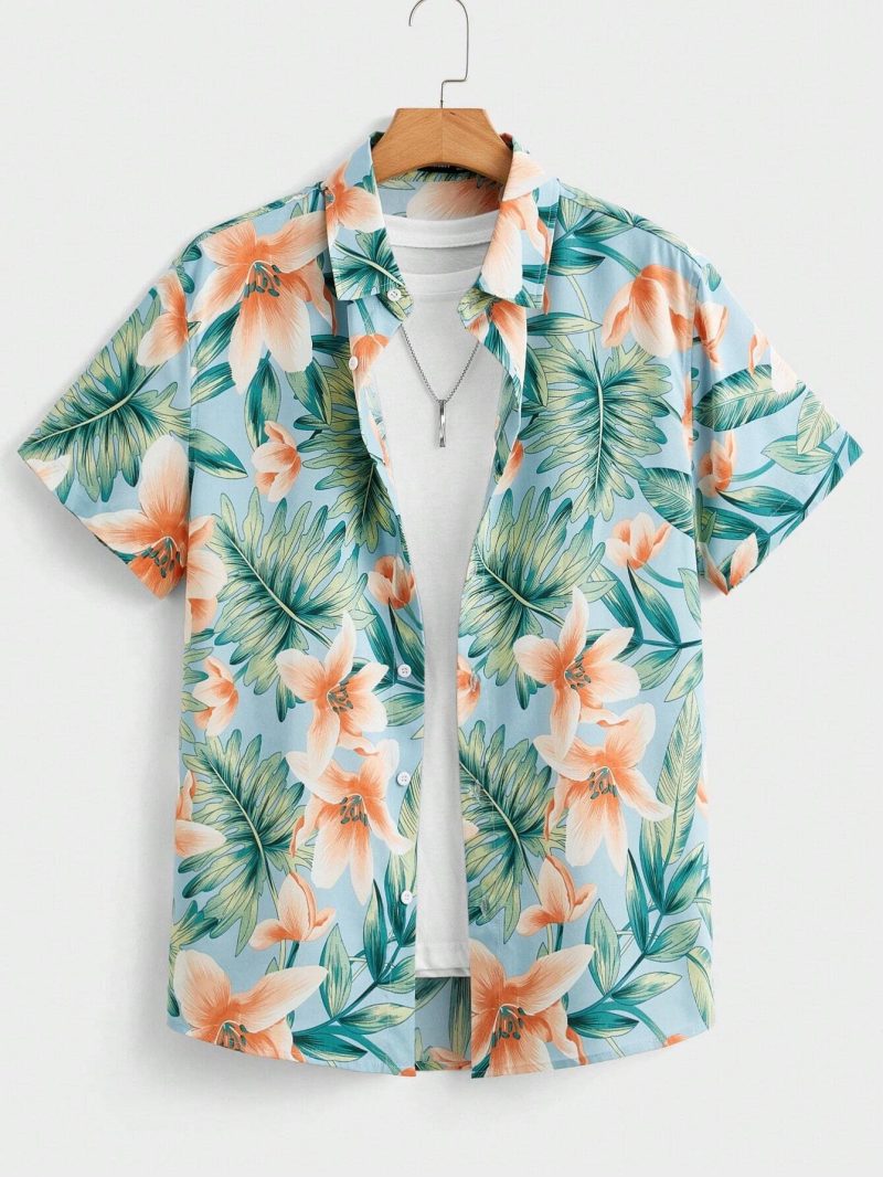 Hawaiian Shirt Man Print Casual Thin Beach Slim Fashion Shirt High Quality Luxury Black Social Vintage Funny Oversized Clothes - Image 9