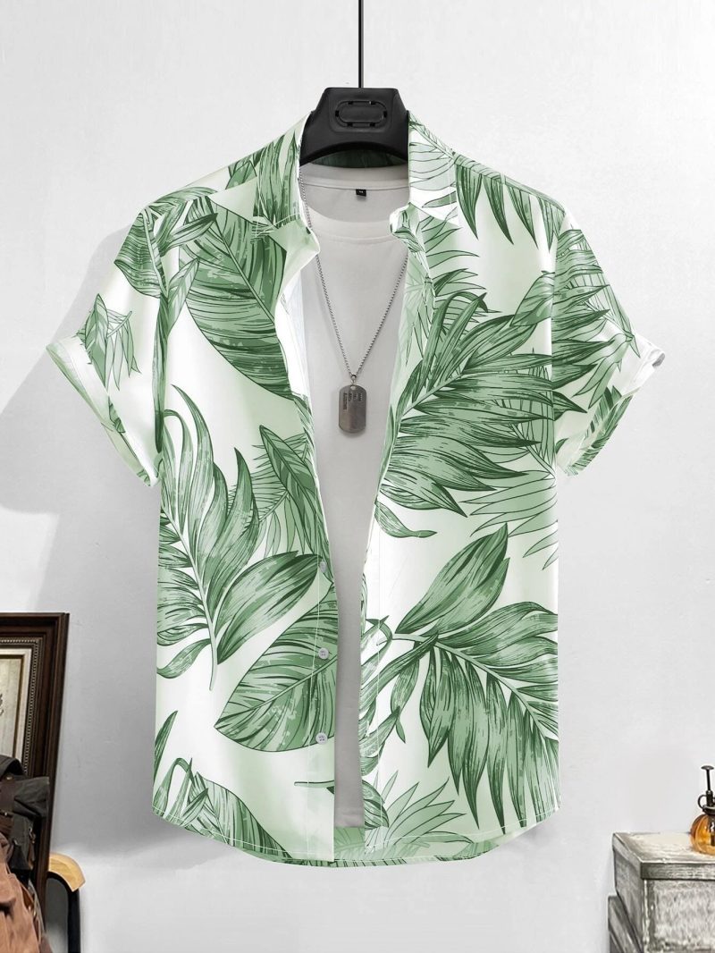 Hawaiian Shirt Man Print Casual Thin Beach Slim Fashion Shirt High Quality Luxury Black Social Vintage Funny Oversized Clothes - Image 19