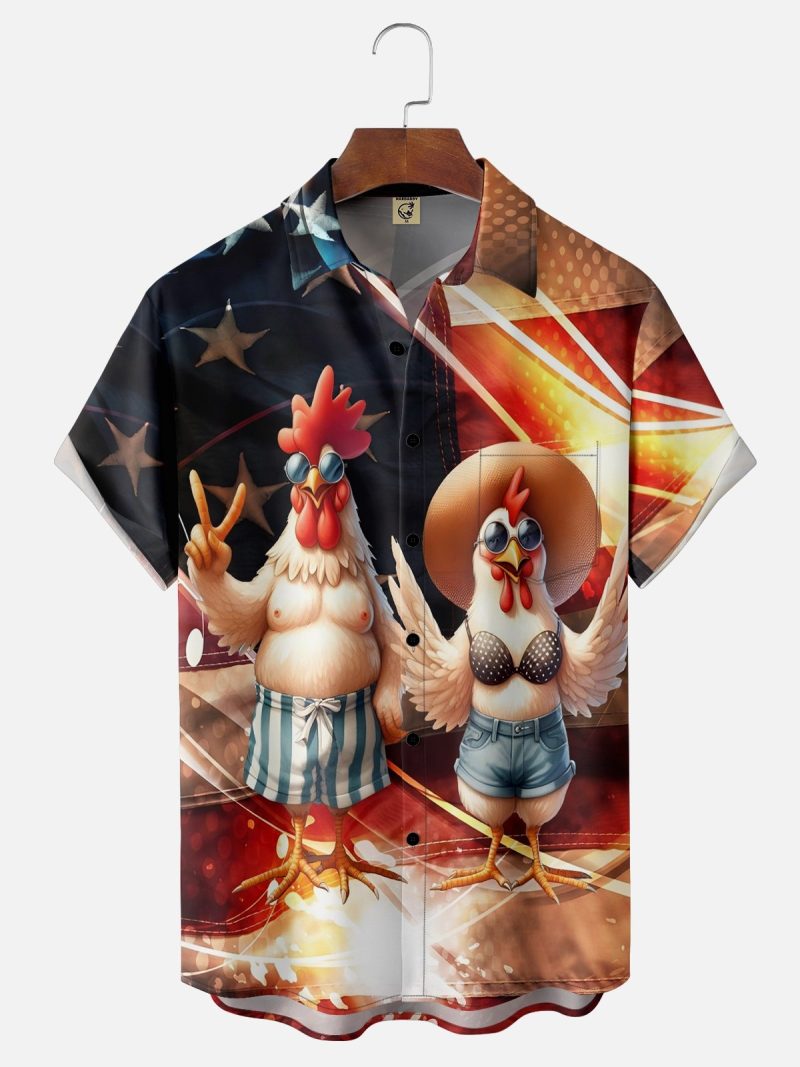 Abstract Cartoon Animal Men's Shirt 3D Print Quick Dry Short-sleeved Tops Summer Casual Men's Clothes Street fashion Shirts - Image 7