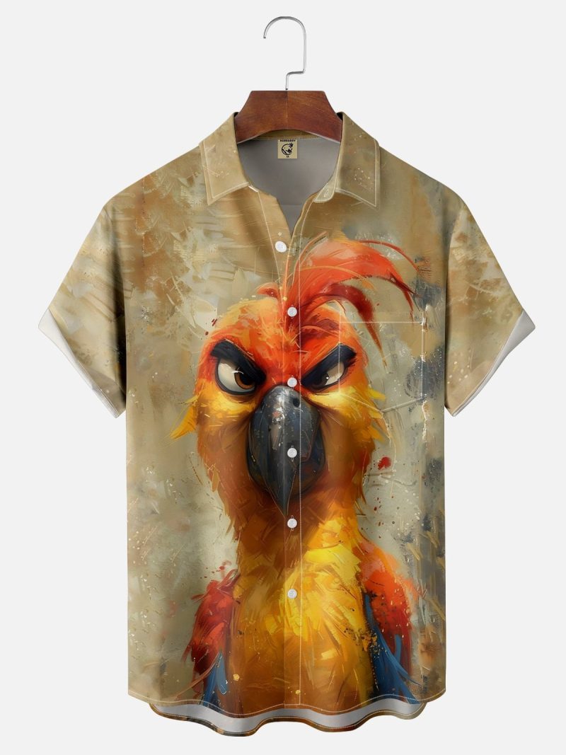 Abstract Cartoon Animal Men's Shirt 3D Print Quick Dry Short-sleeved Tops Summer Casual Men's Clothes Street fashion Shirts - Image 8