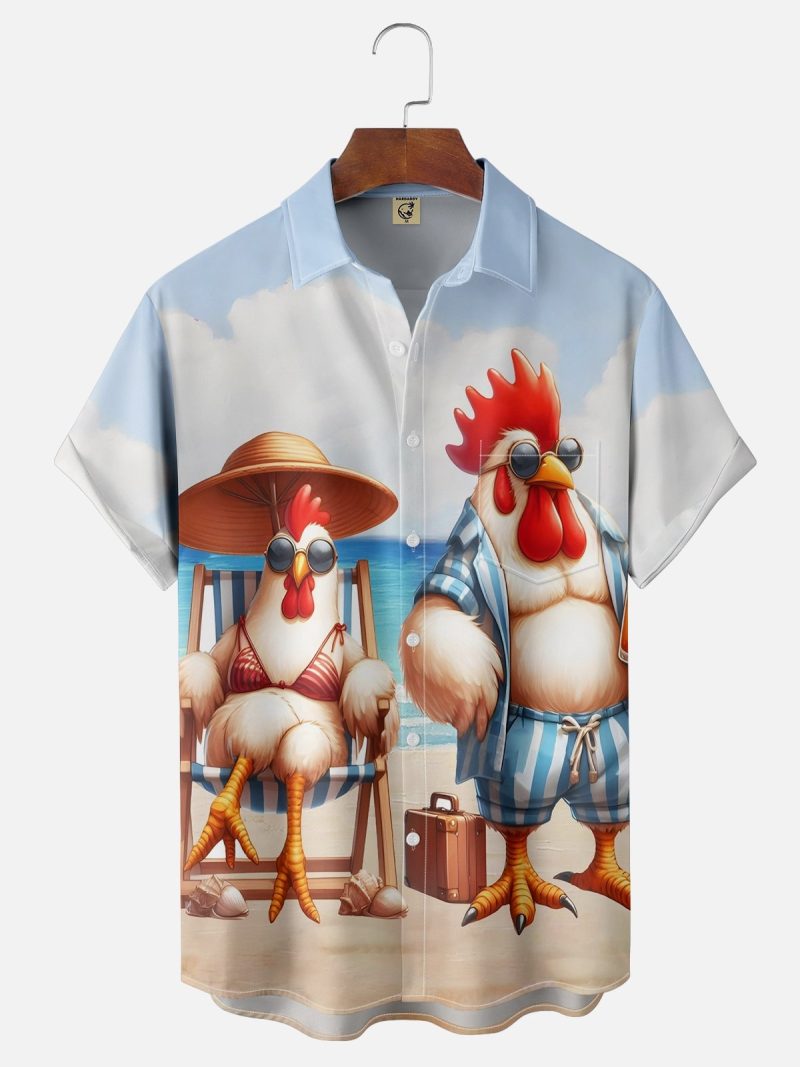 Abstract Cartoon Animal Men's Shirt 3D Print Quick Dry Short-sleeved Tops Summer Casual Men's Clothes Street fashion Shirts - Image 9