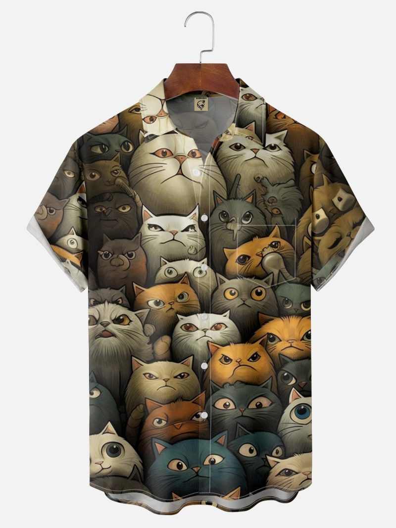 Abstract Cartoon Animal Men's Shirt 3D Print Quick Dry Short-sleeved Tops Summer Casual Men's Clothes Street fashion Shirts - Image 11