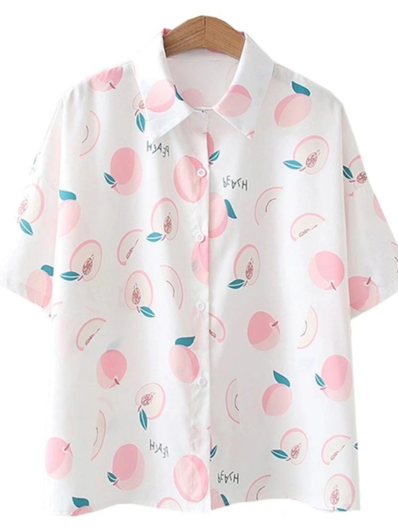Men Street Fashion Summer Daily Shirt Hawaiian Cartoon Print Casual Loose Shirts Short Sleeve Beach Loose Tops - Image 23