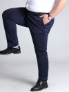 Men's Summer Thick Big Formal Pants Plus Size Seluar Slack Lelaki Elastic Men Business Casual Long Pant Flexible Trousers